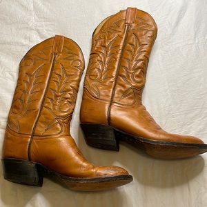 Vintage Authentic Tony Lama Leather Cowboy Boots